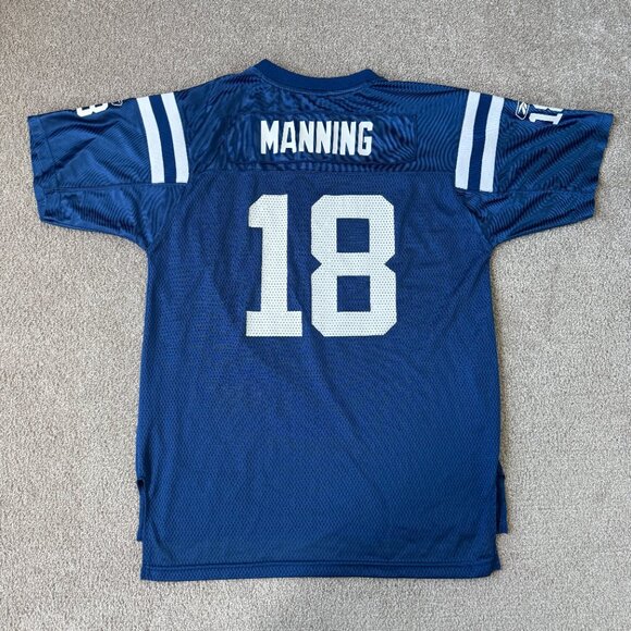 EUC Reebok Kid's NFL Indianapolis Colts Peyton Manning On Field Jersey XL 18-20 - Picture 2 of 5